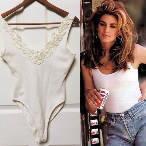 Vintage Other - Vintage 80s Tank Top Bodysuit